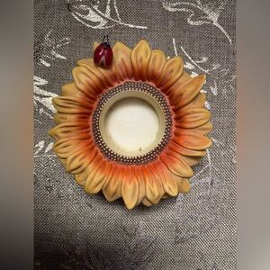 PartyLite Sunflower Buddies Ladybug/Butterfly TEA LIGHT CANDLE HOLDER
